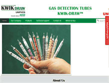 Tablet Screenshot of kwikdrawgastubes.com